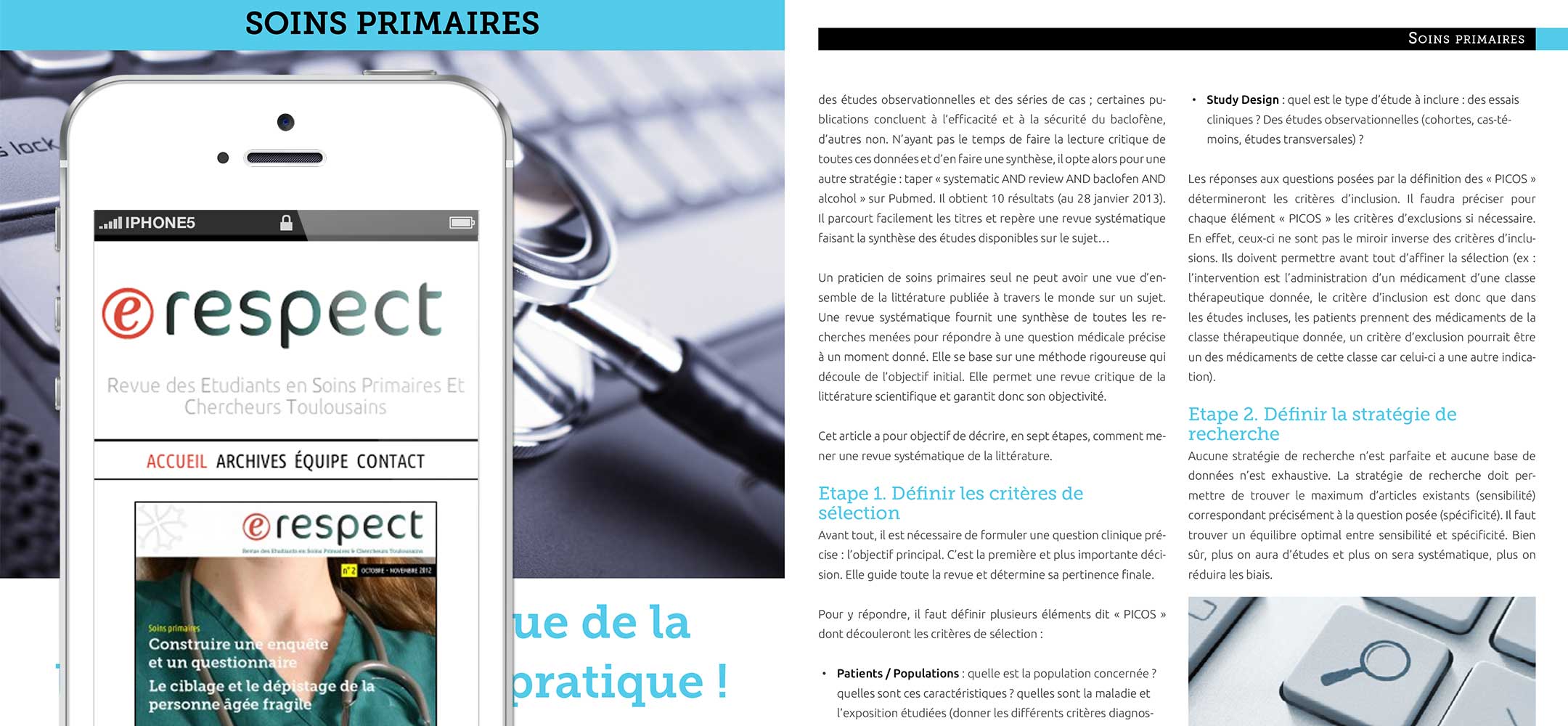 Designing an online magazine